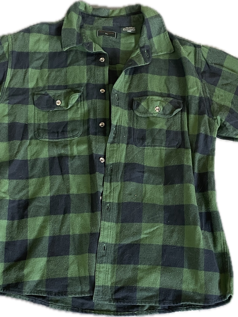 Field & Stream Green and Black Plaid Button-Down Shirt | XXL - Picture 4 of 4